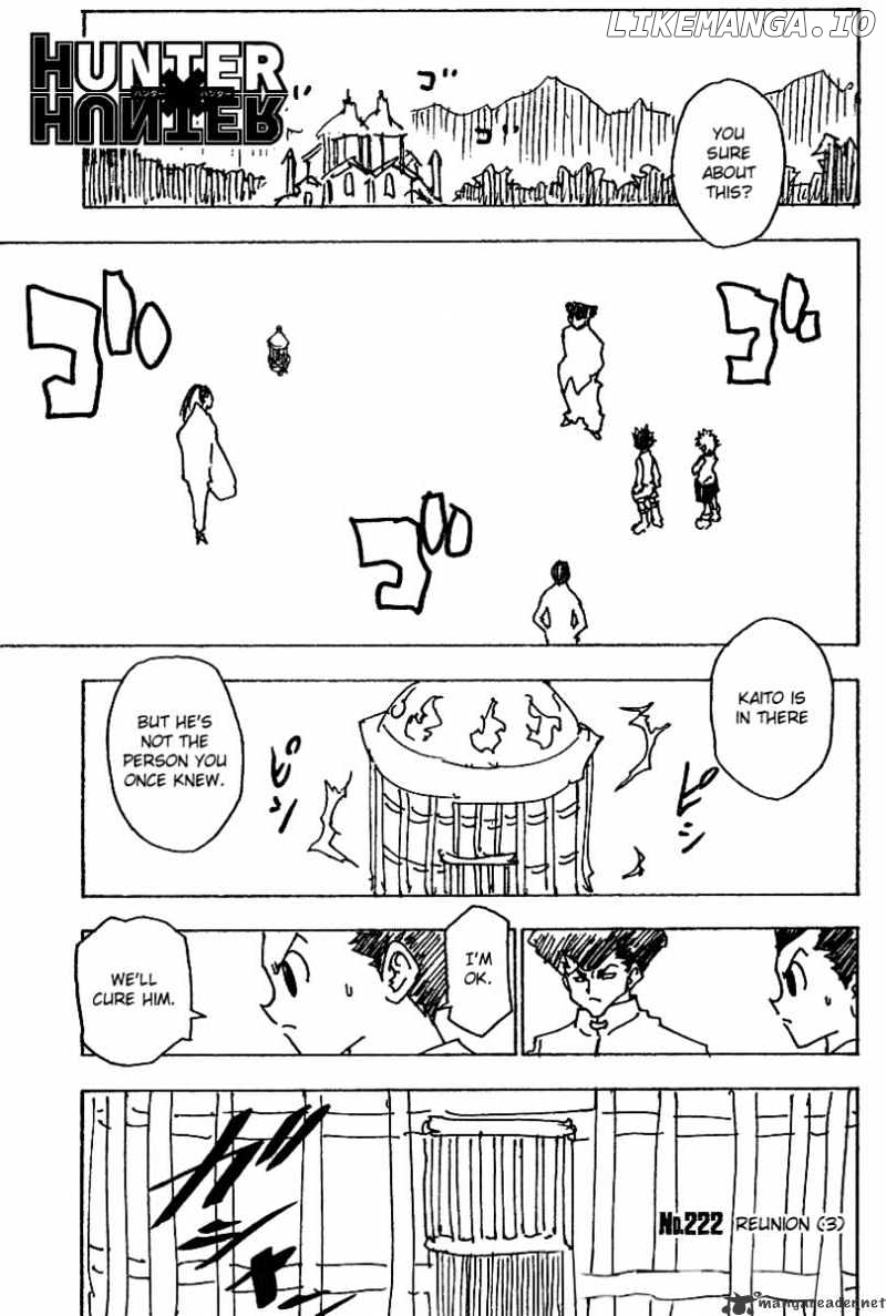 Hunter x Hunter, Chapter 222 image 01